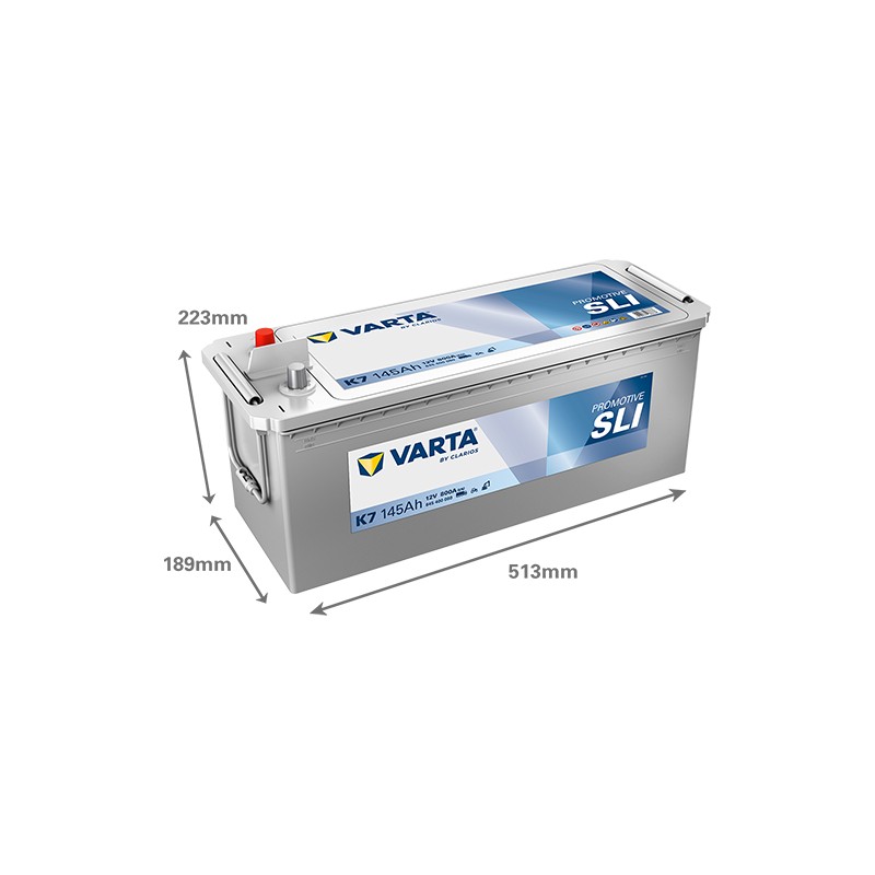 Batteria VARTA K7 12V 145Ah 800A
