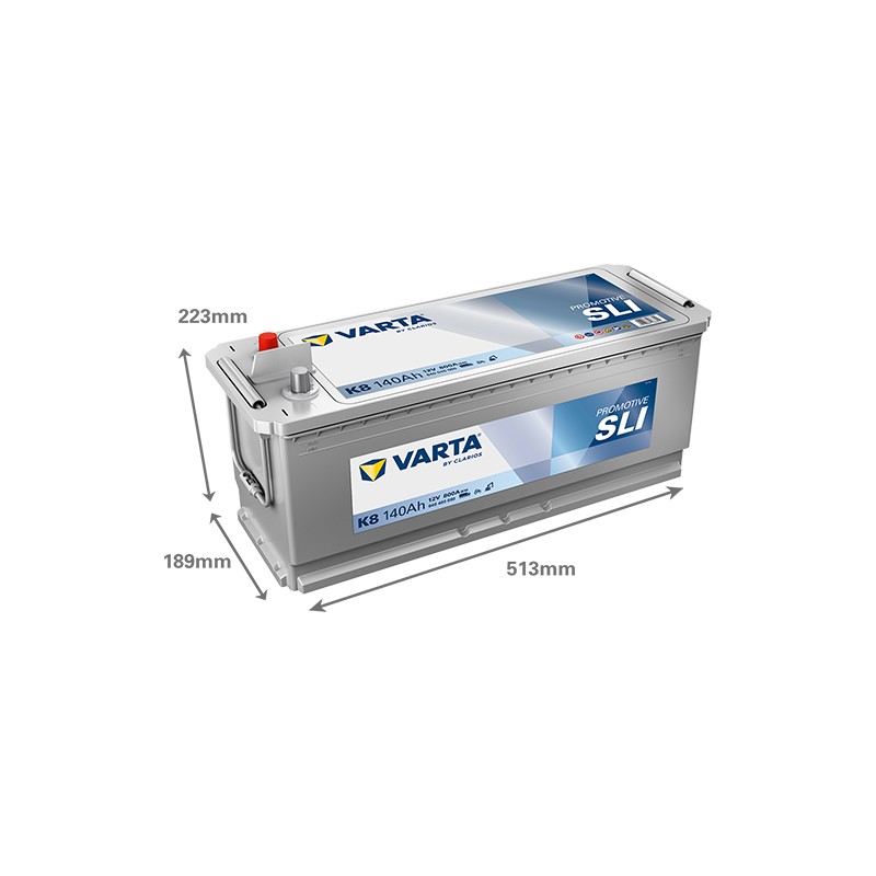 Batterie VARTA K8 12V 140Ah 800A
