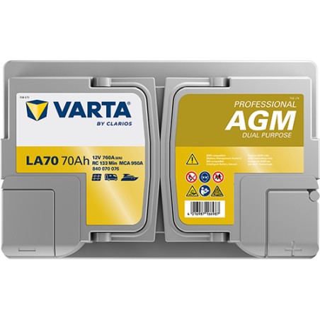 Battery VARTA LA70 12V 60Ah 760A AGM