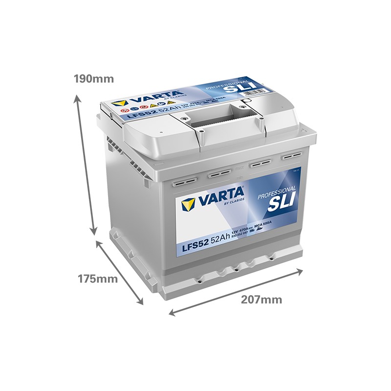 Battery VARTA LFS52 12V 52Ah 470A