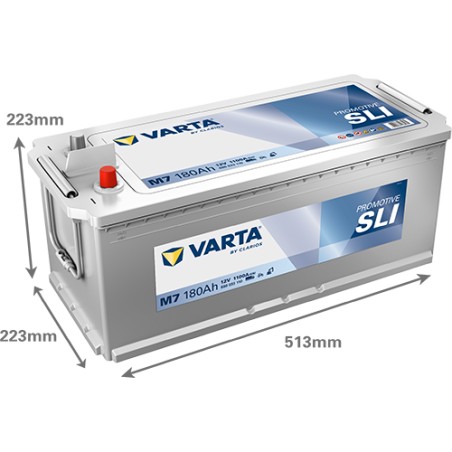 Batería de camión Varta M7 12V 180Ah 1100A – imagen 2