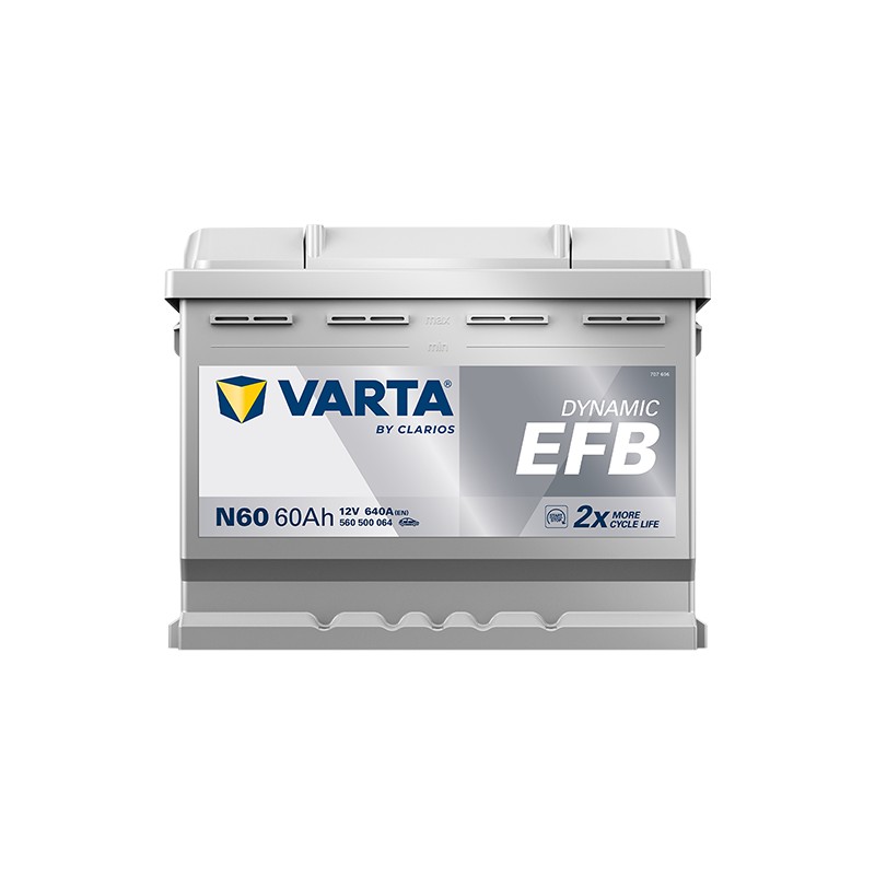 Batería VARTA N60 12V 60Ah 640A EFB