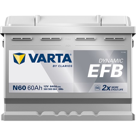 Batterie VARTA N60 12V 60Ah 640A EFB