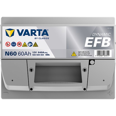 Batería VARTA N60 12V 60Ah 640A EFB