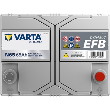 Batterie VARTA N65 12V 65Ah 650A EFB