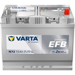 Battery VARTA N72 12V 72Ah 760A EFB