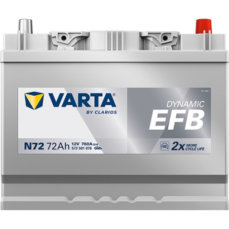 Batterie VARTA N72 12V 72Ah 760A EFB