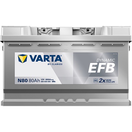 Battery VARTA N80 12V 80Ah 800A EFB