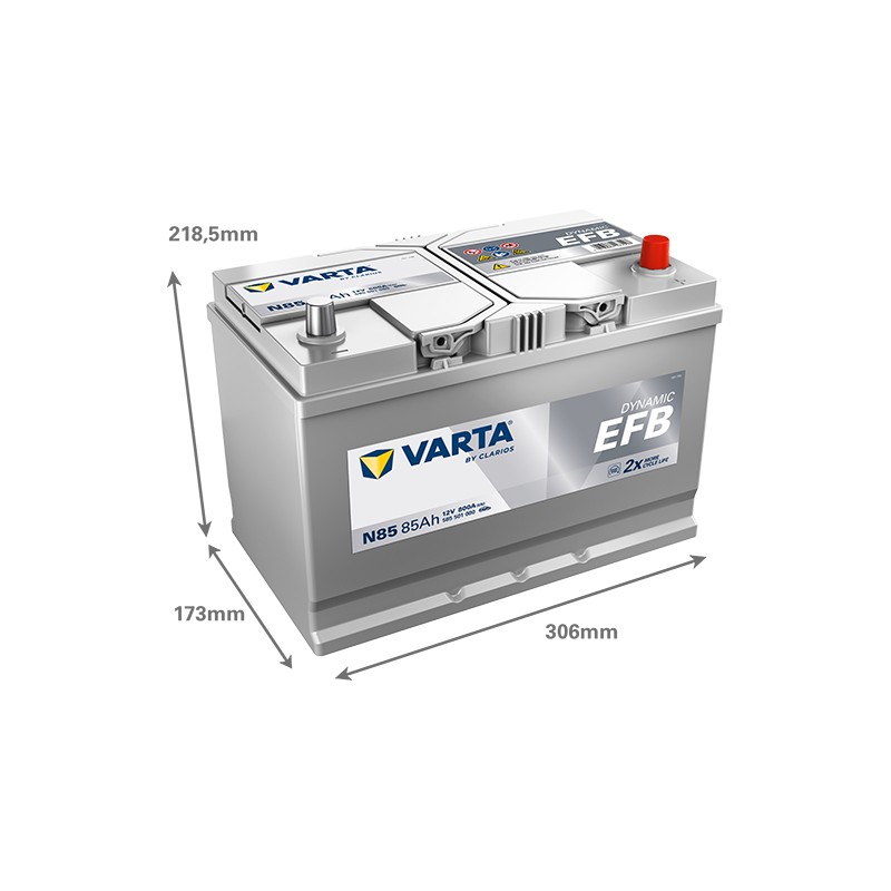 Battery VARTA N85 12V 85Ah 800A EFB