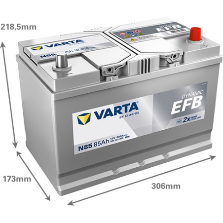 Batteria VARTA N85 12V 85Ah 800A EFB