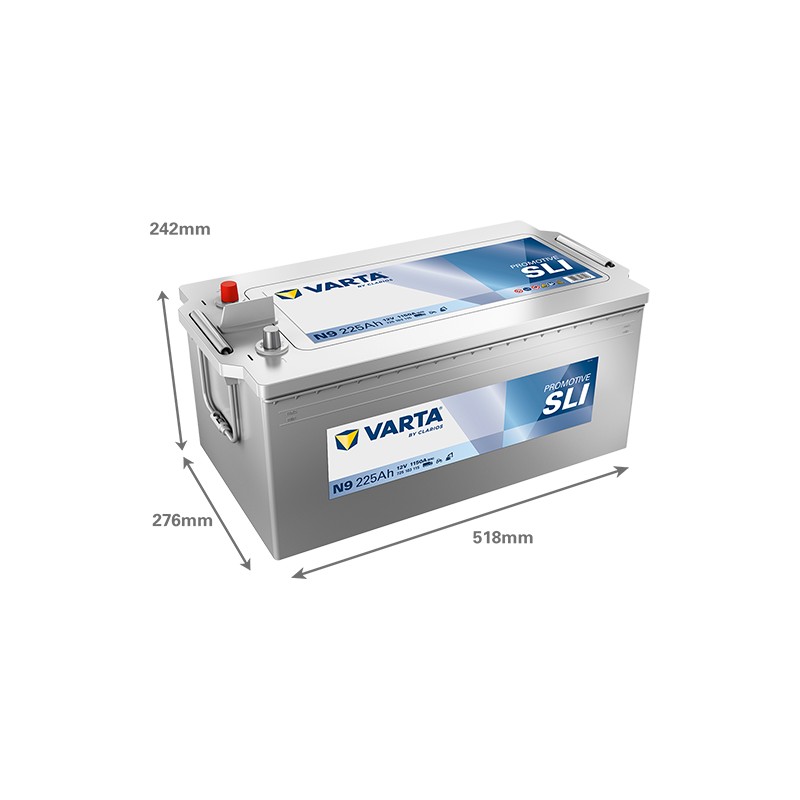 Battery VARTA N9 12V 225Ah 1150A