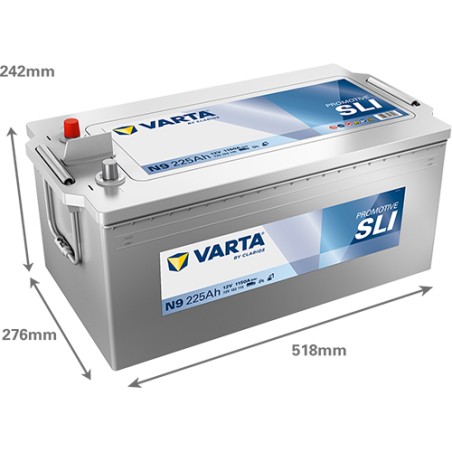 Batteria camion Varta N9 12V 225Ah 1150A – immagine 2