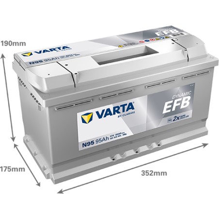 Batterie VARTA N95 12V 95Ah 850A EFB