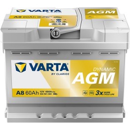 Batteria VARTA A8 12V 60Ah 680A AGM