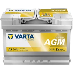 Batería Batteria Start-Stop Varta A7 12V 70Ah 760A AGM para BMW 3 335 i 2011