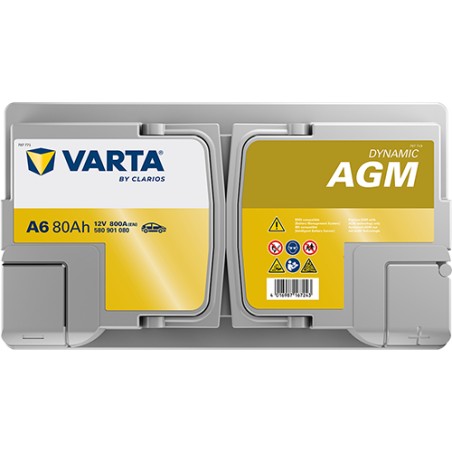 Bateria VARTA A6 12V 80Ah 800A AGM