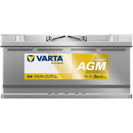 Battery VARTA A4 12V 105Ah 950A AGM
