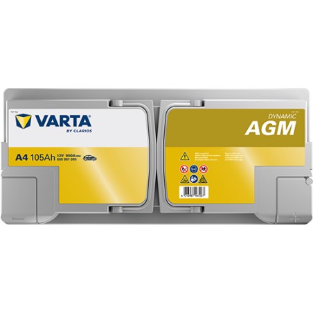 Batería Start-Stop Varta A4 12V 105Ah 950A AGM – imagen 4