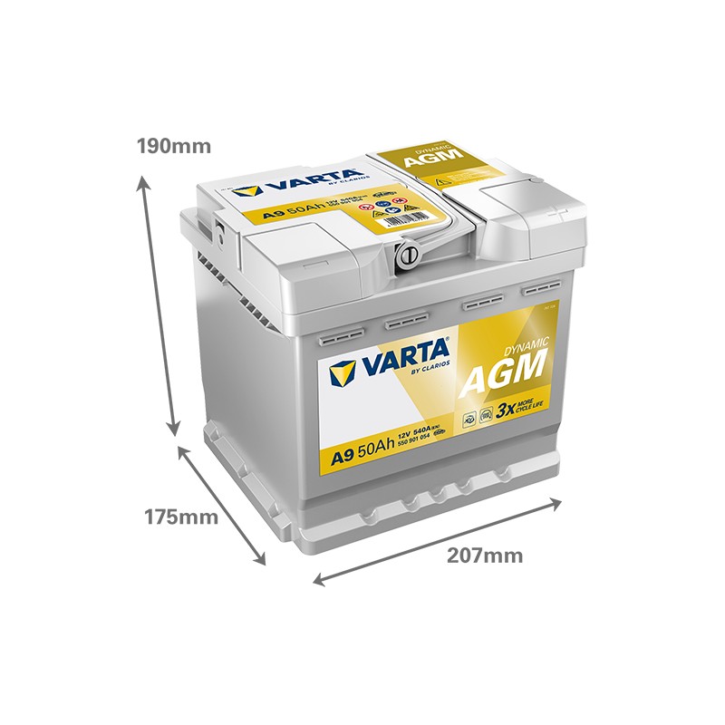 Batería Varta A9 50Ah - 2