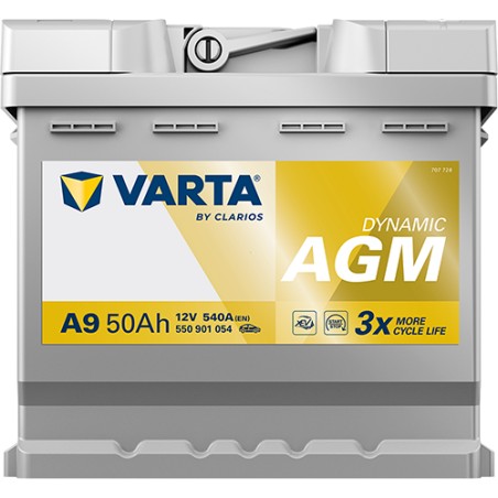 Batería VARTA A9 12V 50Ah 540A AGM