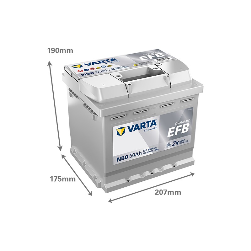 Batería Varta N50 50Ah - 2
