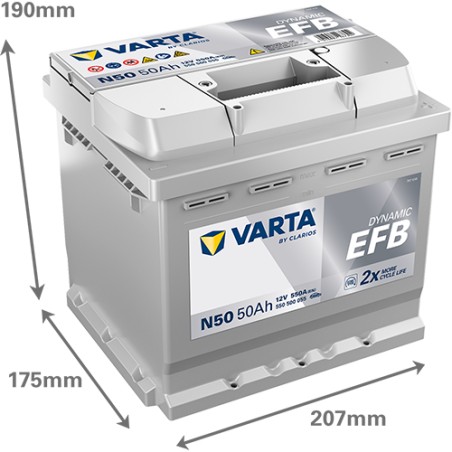Batería Varta N50 50Ah - 2