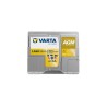 Marine battery Varta LA50 12V 50Ah 540A - top view