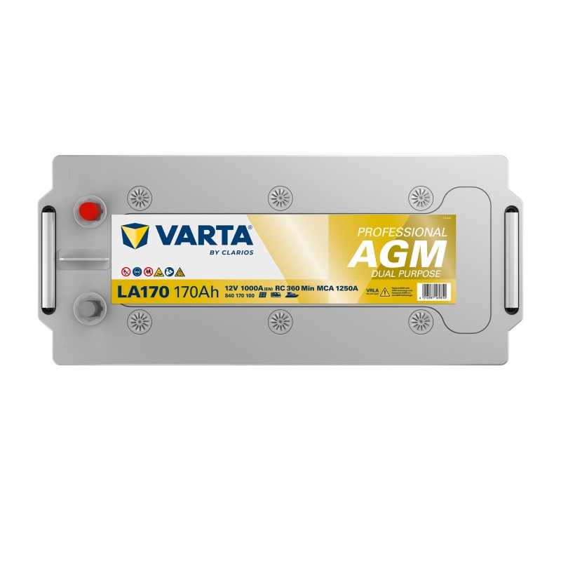 Marine battery Varta LA170 12V 170Ah 1000A AGM – image 4