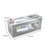 Batteria nautica Varta LED140 12V 140Ah 800A - schema delle dimensioni