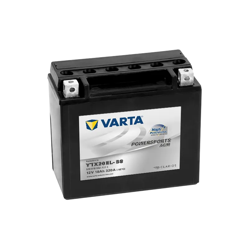Varta YTX20HL-BS 518918032. Motorcycle battery Varta 18Ah 12V