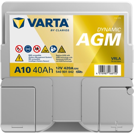 Auxiliary battery Varta A10 12V 40Ah 420A AGM – image 4