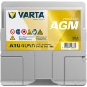 Car battery Varta A10 12V 40Ah 420A - top view