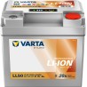 Marine battery Varta LL50 12V 50Ah LiFePO4 - front and top view