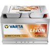 Batterie marine Varta LL100 12V 100Ah LiFePO4 - vue avant et de dessus