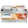 Marine battery Varta LL150LT 12V 150Ah LiFePO4 - front and top view
