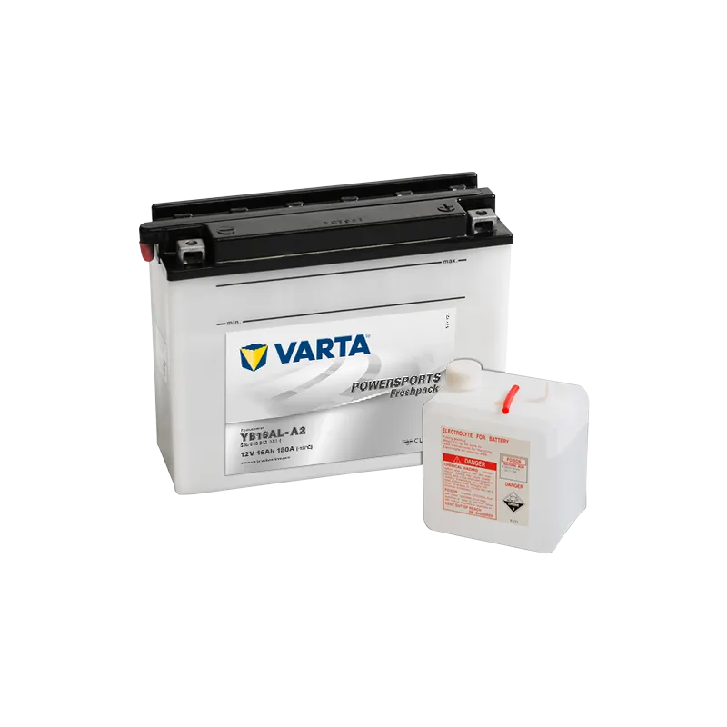 Battery Varta YB16AL-A2 516016012 16Ah 180A 12V Powersports Freshpack VARTA - 1