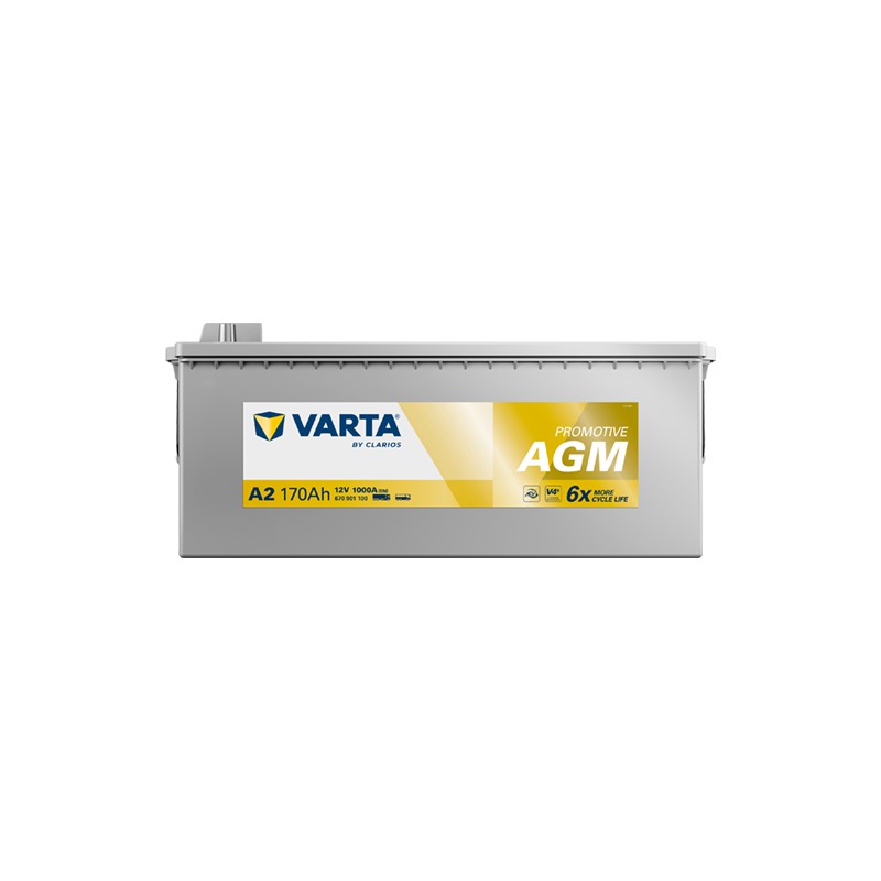 Truck battery Varta A2 12V 170Ah 1000A - front view