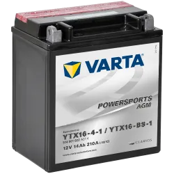 Varta YTX16-4-1,YTX16-BS-1 514901022. Batería de moto Varta 14Ah 12V