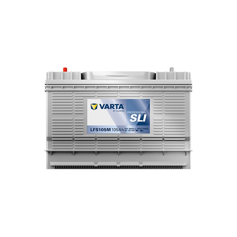 Marine battery Varta LFS105M 12V 105Ah 800A - front view