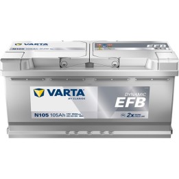 Bateria Start-Stop Varta N105 12V 105Ah 950A - vista frontal