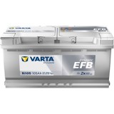 Start-Stop battery Varta N105 12V 105Ah 950A - front view