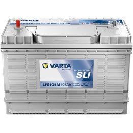 Batterie marine Varta LFS105M 12V 105Ah 800A - vue avant et de dessus