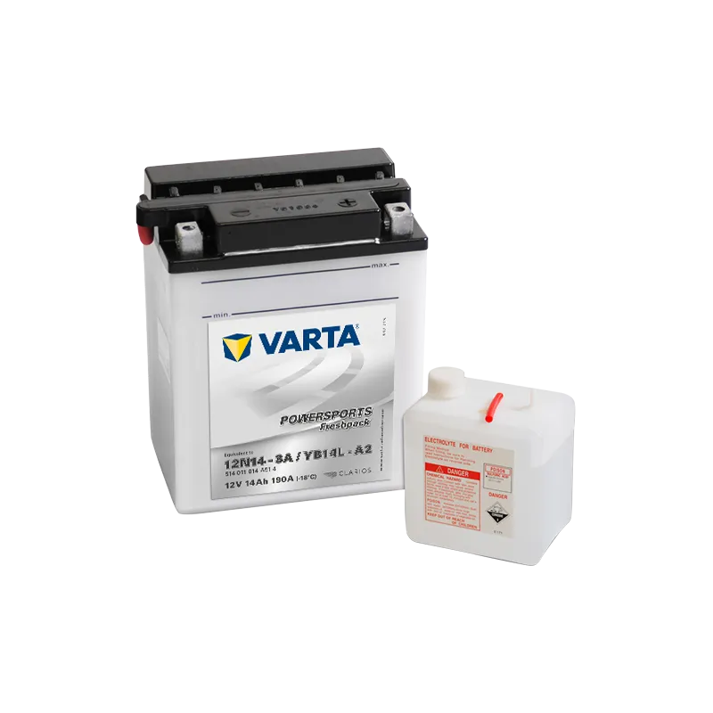 Batería Varta 514011014 14Ah 190A 12V Powersports Freshpack VARTA - 1