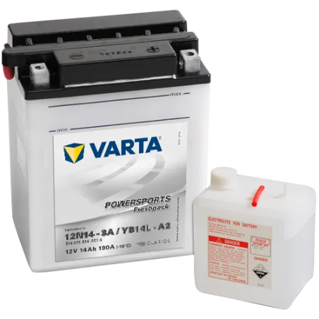 Battery Varta 514011014 14Ah 190A 12V Powersports Freshpack VARTA - 1