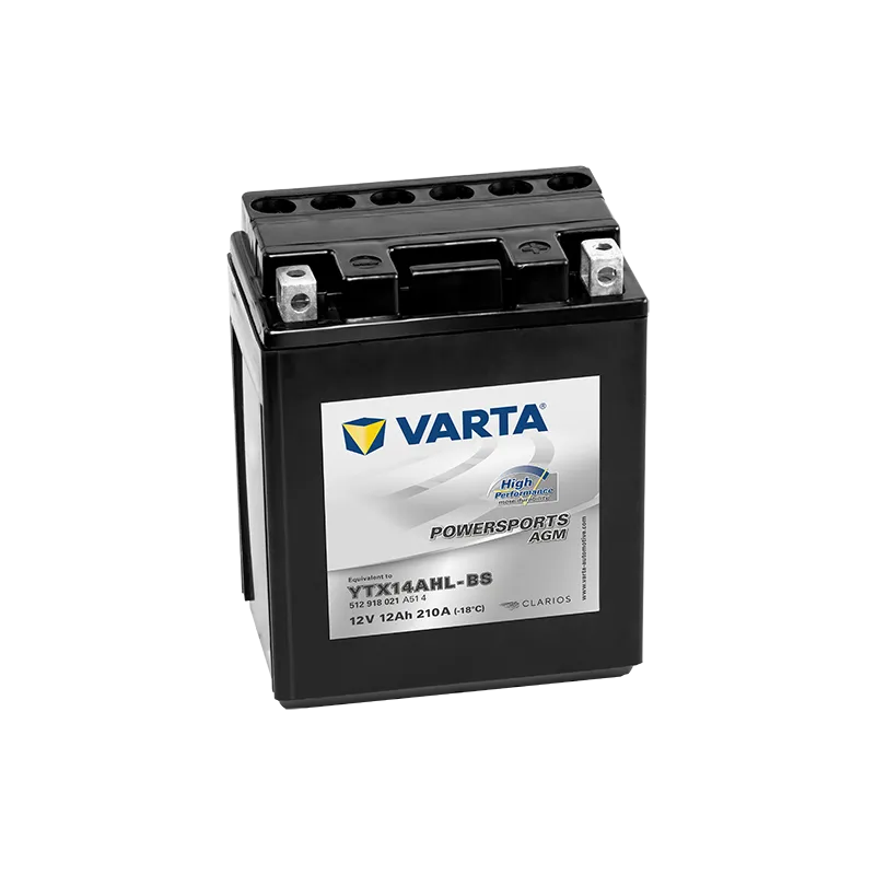 Battery Varta YTX14AHL-BS 512918021 12Ah 210A 12V Powersports Agm High Performance VARTA - 1