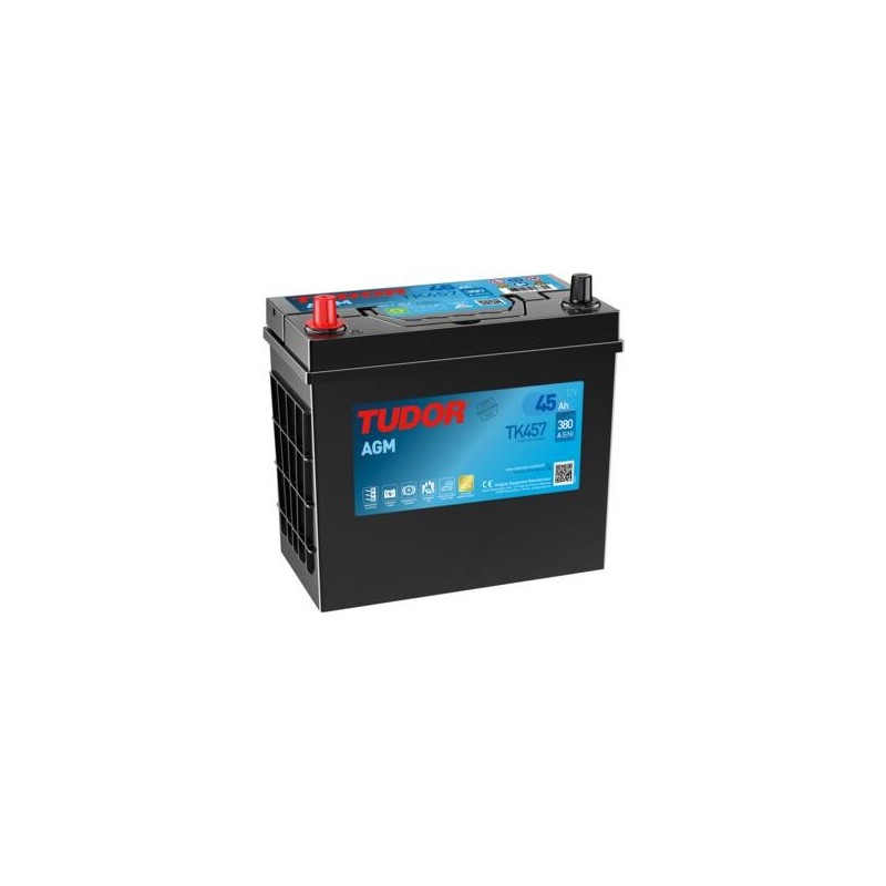 Batteria ausiliaria AGM Tudor TK457 12V 45Ah 380A - 1