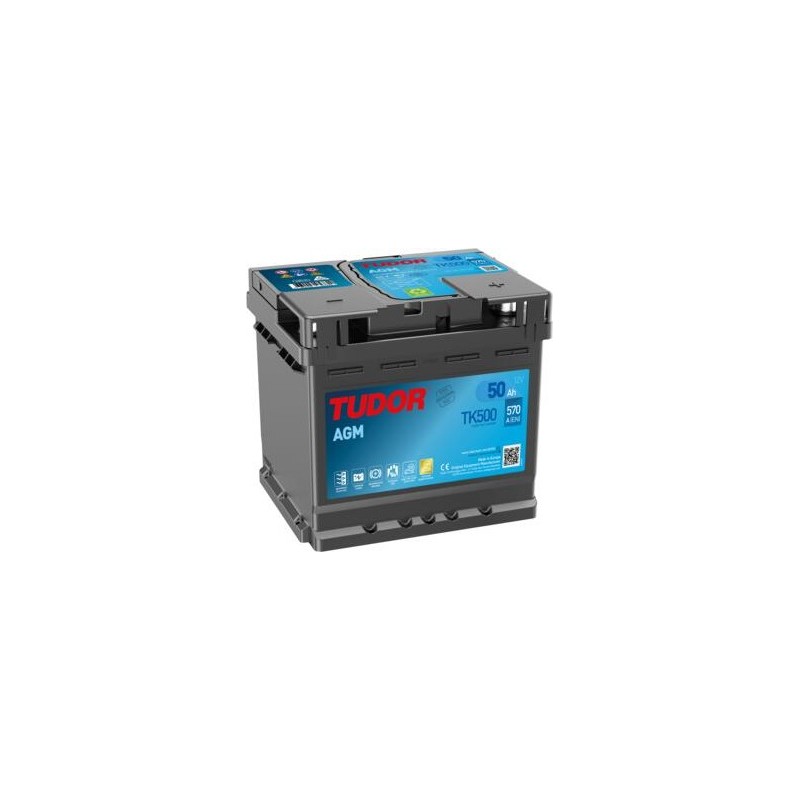 Autobatterie AGM Tudor TK500 12V 50Ah 570A - 1