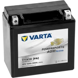Battery Varta YTX14-4 512909020 12Ah 200A 12V Powersports Agm Active VARTA - 1