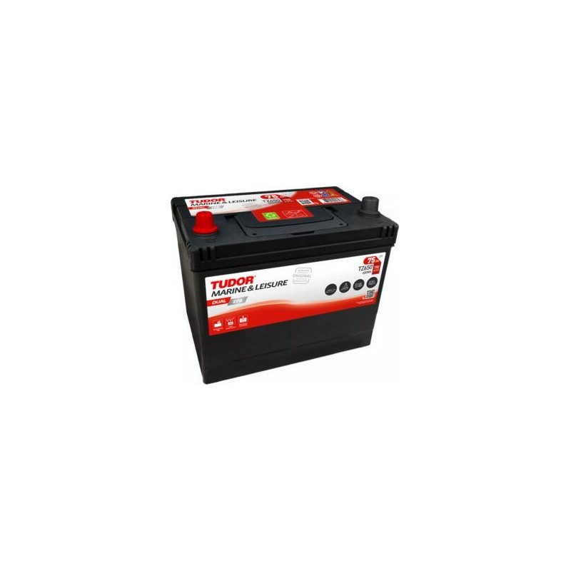Marine battery EFB Tudor TZ650 12V 75Ah 750A - 1
