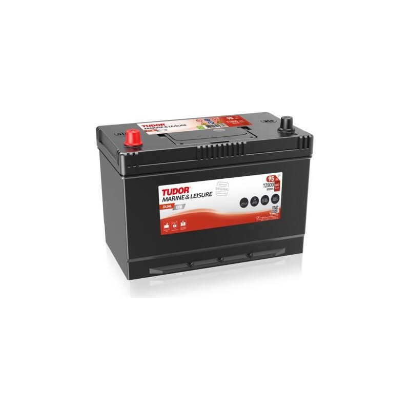 Batteria nautica EFB Tudor TZ800 12V 95Ah 800A - 1